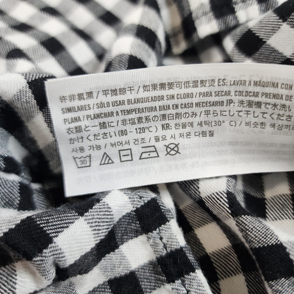 Hollister Black White Gingham Romper Sweetheart Lace-up Embroidered Bodice Small - Picture 10 of 14